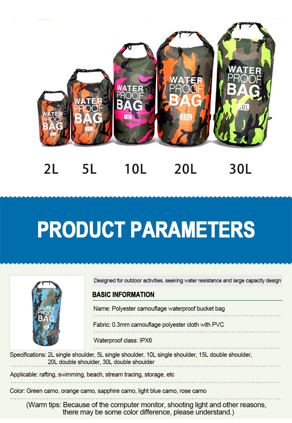 High-Quality Stylish Waterproof Dry Bag